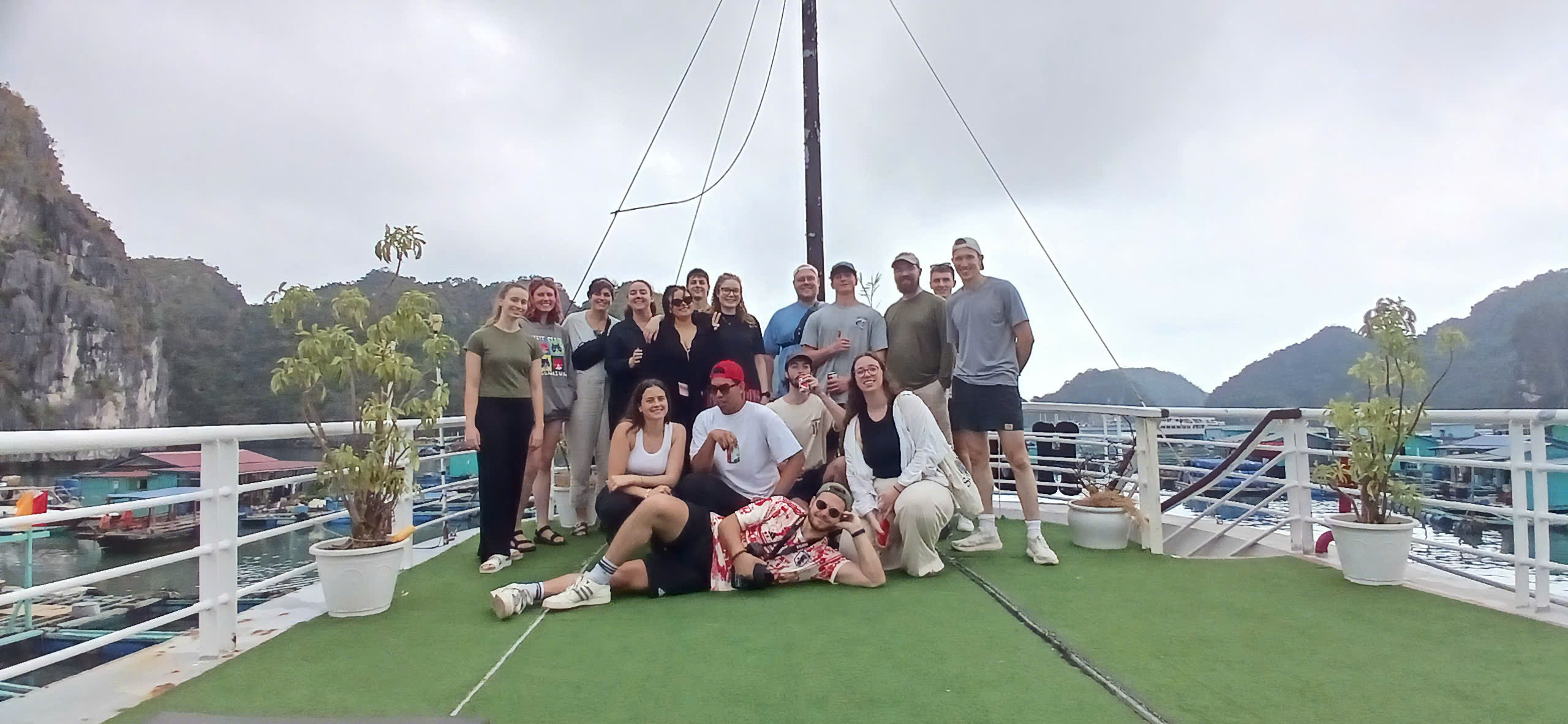 Kayaking through beautiful Lan Ha Bay