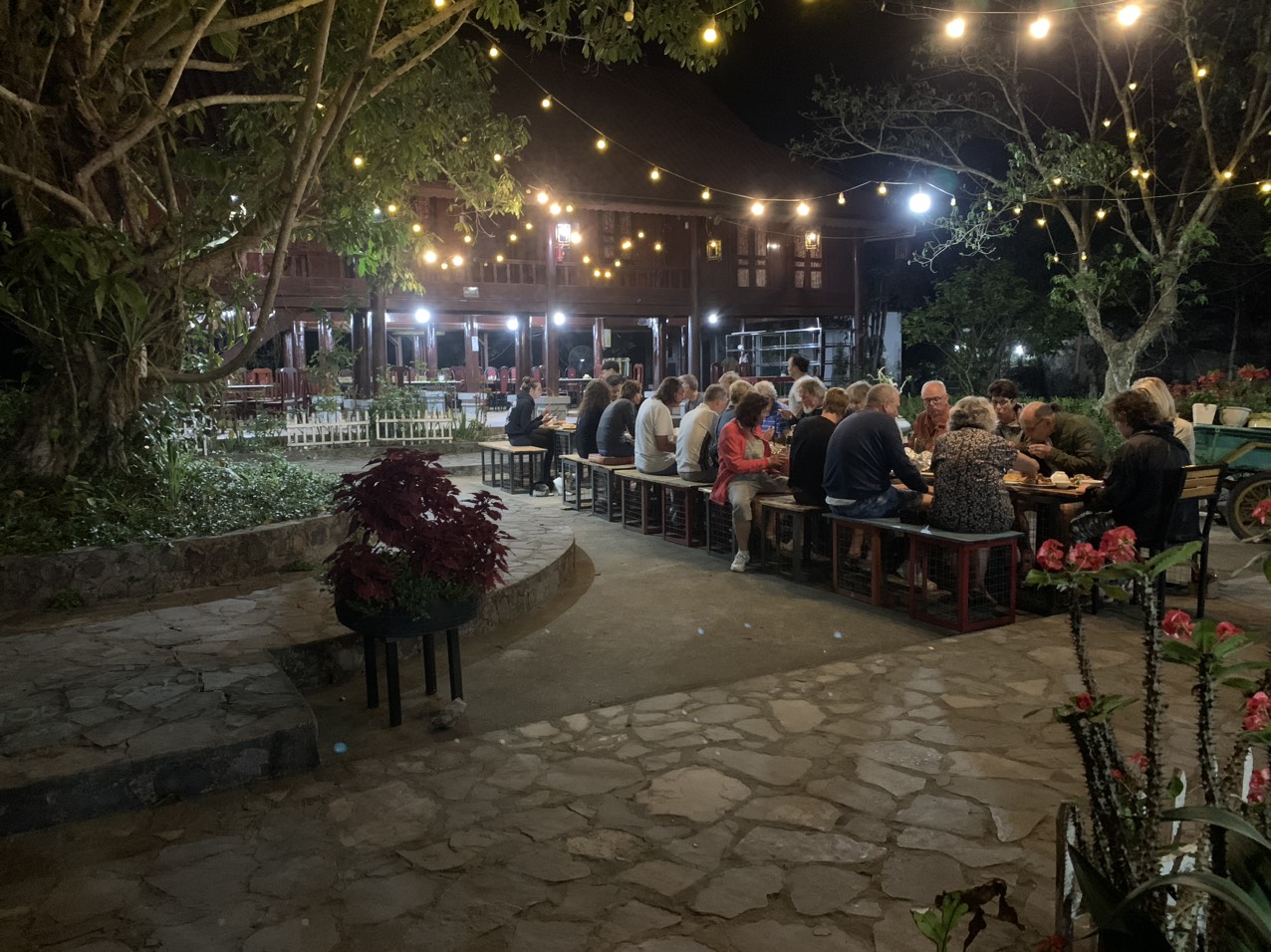 Traditional Vietnamese home dinner